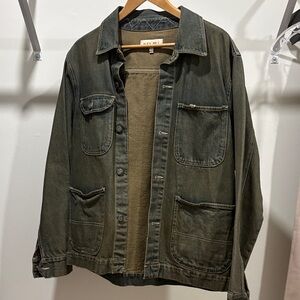 Men's Olive Denim Jacket